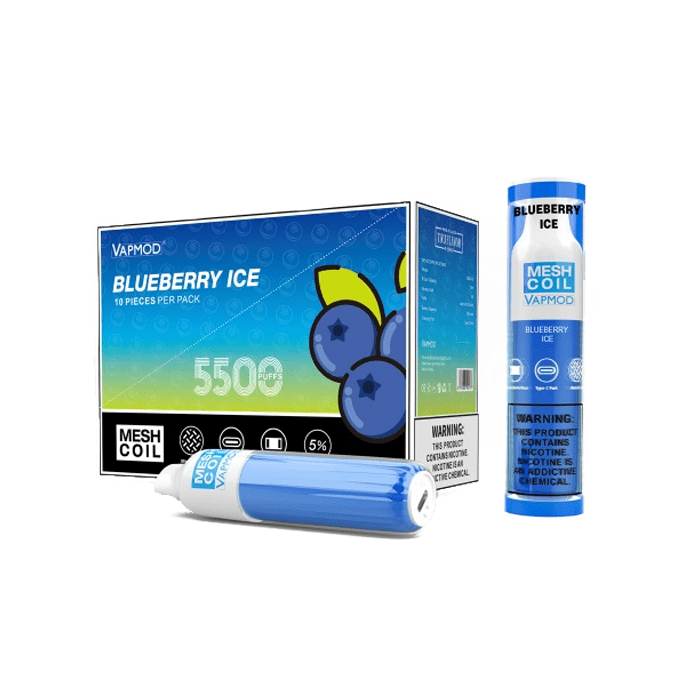 پاد یک بار مصرف وپ ماد VAPMOD Disposable Pod Blueberry Ice 5500 Puff