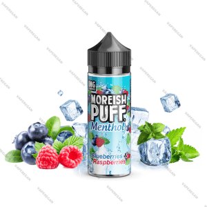 جویس موریش پاف نعنا توت قرمز بلوبری Morish Puff Blueberries & Raspberries Menthol (120ml)