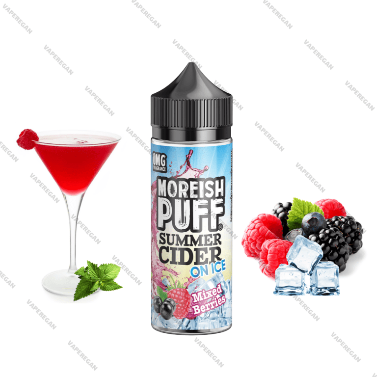 جویس موریش پاف ماءالشعیر ترکیب توت ها Moreish Puff Summer Cider on Ice Mixed Berry