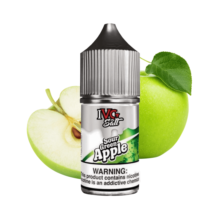 سالت نیکوتین آی وی جی سیب سبز IVG Sour Green Apple Salt Nic (30ml)